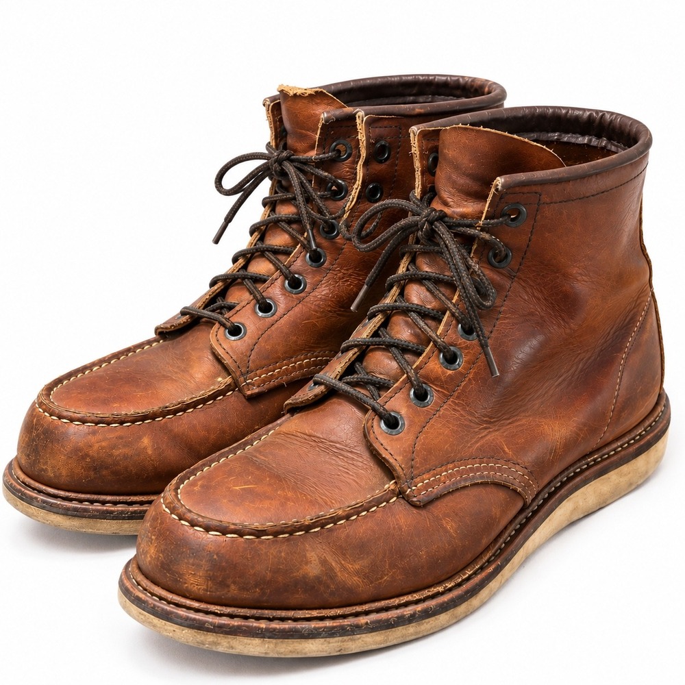 Red Wing Heritage 1907 Moc Toe Copper Rough & Tough Leather Boots Mens 10 D